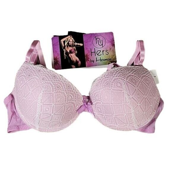 Hers by Herman Lace Bras 2Pc Sz 34C - Picture 2 of 8